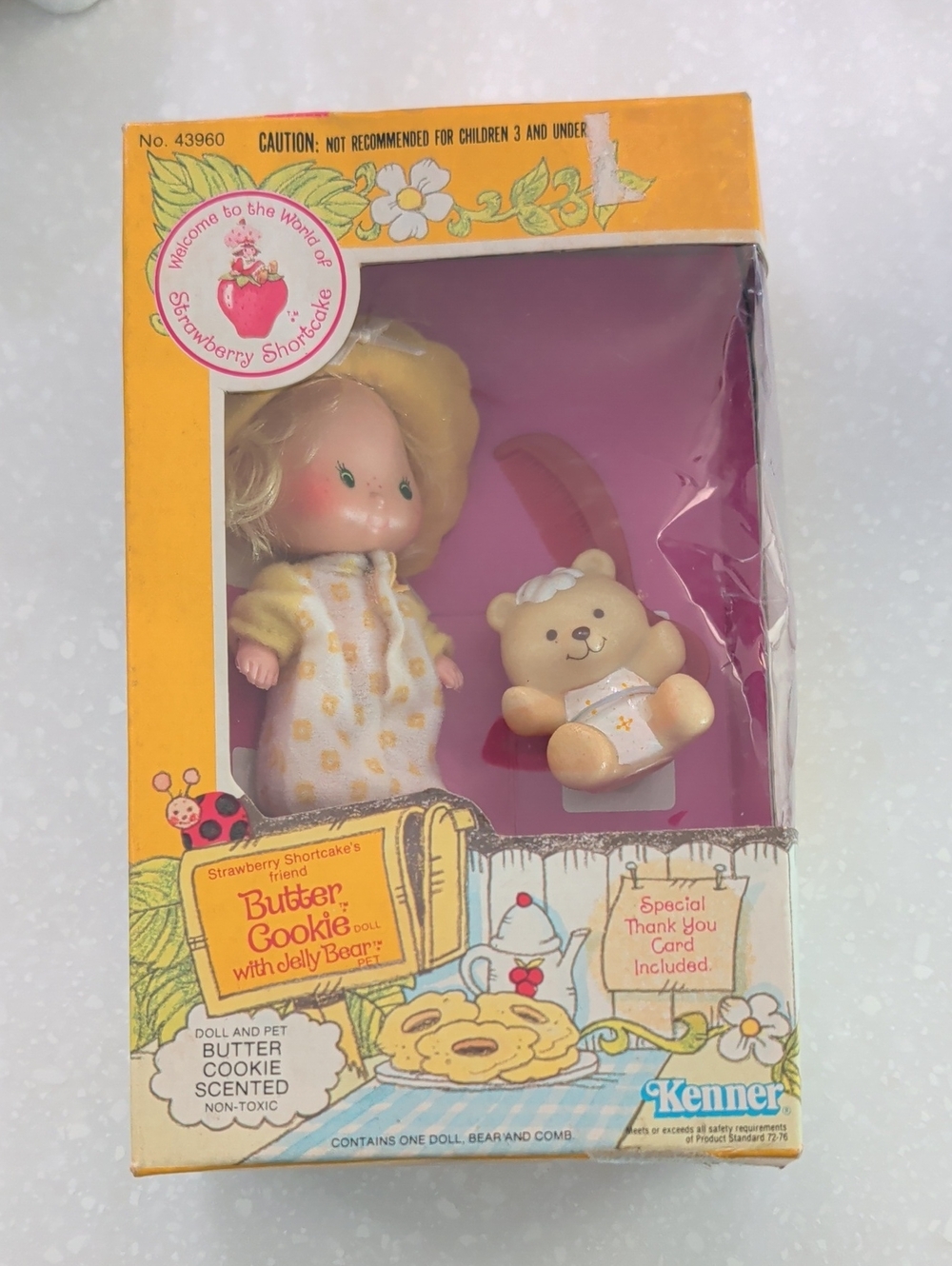 Strawberry Shortcake Butter Cookie Doll & Bear - Yellow